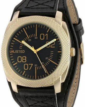 Unlisted - 'City Streets' Quartz Metal and Polyurethane Casual Watch - Black