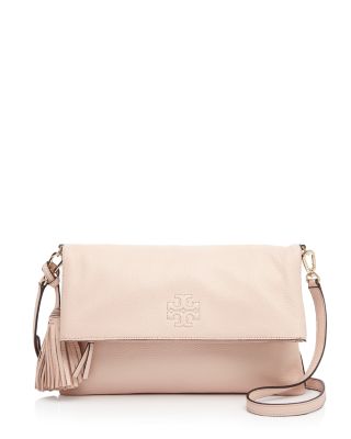 Tory Burch – Thea Fold Over with Tassel Leather Bag – Sweet Melon (Pink) |  Mode For Less