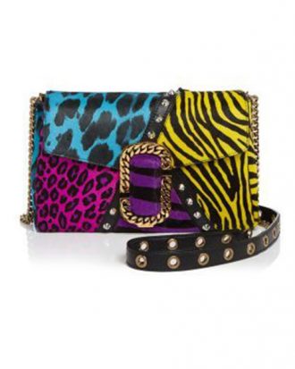 Marc Jacobs - St. Marc Punk Calf Hair Clutch - Black Multi/Gold