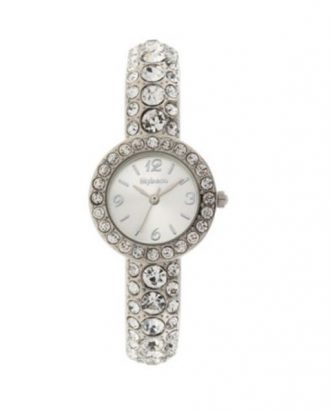 Style & Co - Silver-Tone Cuff Bracelet Watch