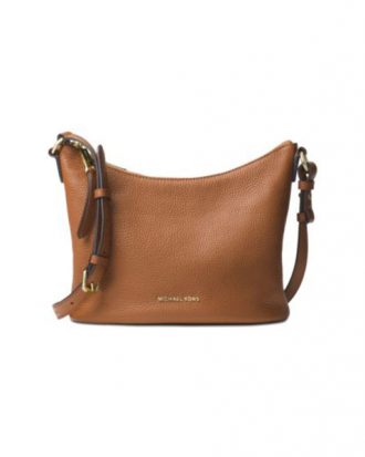 Michael Kors - Lupita Medium Leather Messenger Handbag - Acorn (Tan)