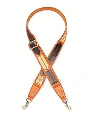 Patricia Nash - Monte Viso Patchwork Adjustable Guitar / Handbag Strap, Tan 60"