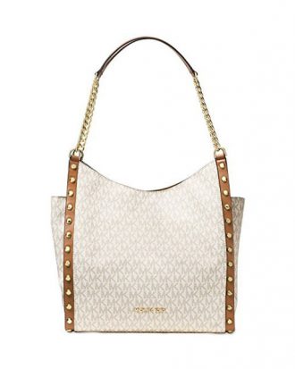 Michael Kors - Newbury Medium Chain Shoulder Tote Bag, Vanilla Stud