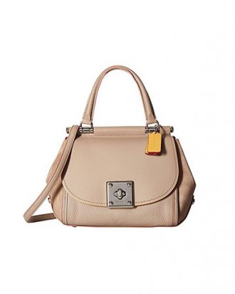 COACH - Drifter Top Handle In Edgestain Leather Handbag, Medium Beige