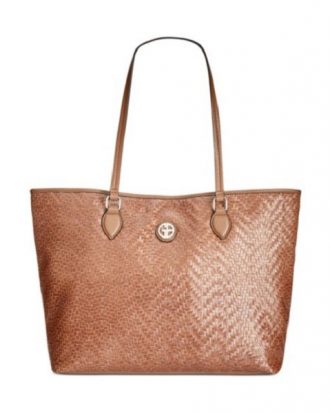 Giani Bernini - Large Woven Tote Bag, Brown