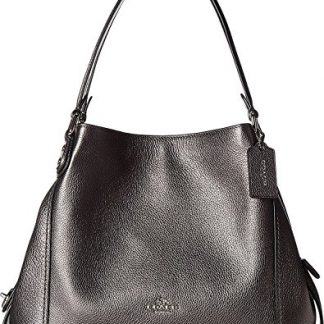 COACH - Metallic Leather Edie 31, Black