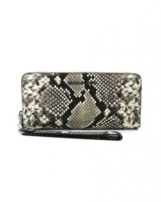 Michael Kors - Jet Set Travel Embossed Leather Wristlet - Natural