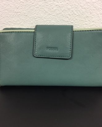 Fossil - Emma Tab Clutch Wallet with RFID - Arctic Mist (Aqua)