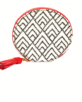 Fossil - Keely Zip Around Coin Purse - White, Black, & Red (Copy)