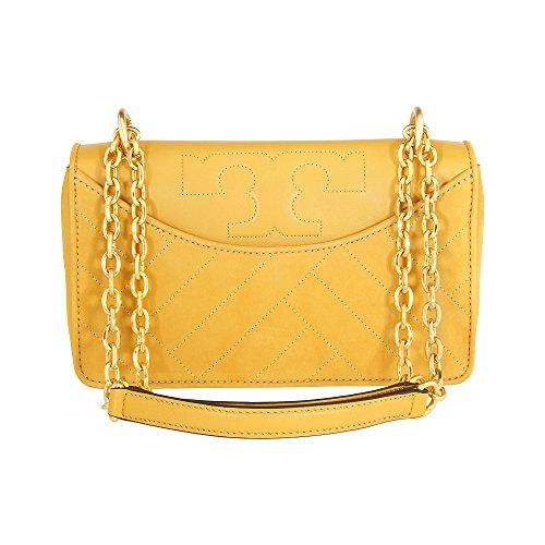 Tory Burch – Alexa Medium Leather Shoulder Bag – Solarium (Mustard Yellow)  | Mode For Less